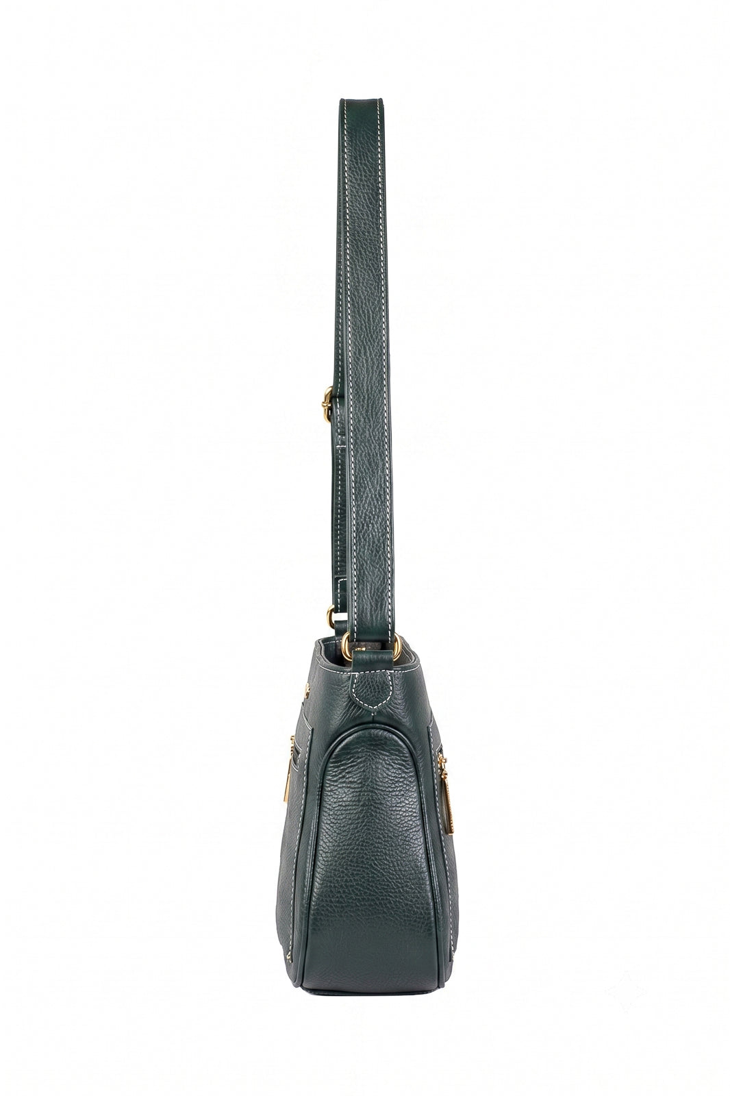 Bolsa feminina tiracolo de couro liso Maísa