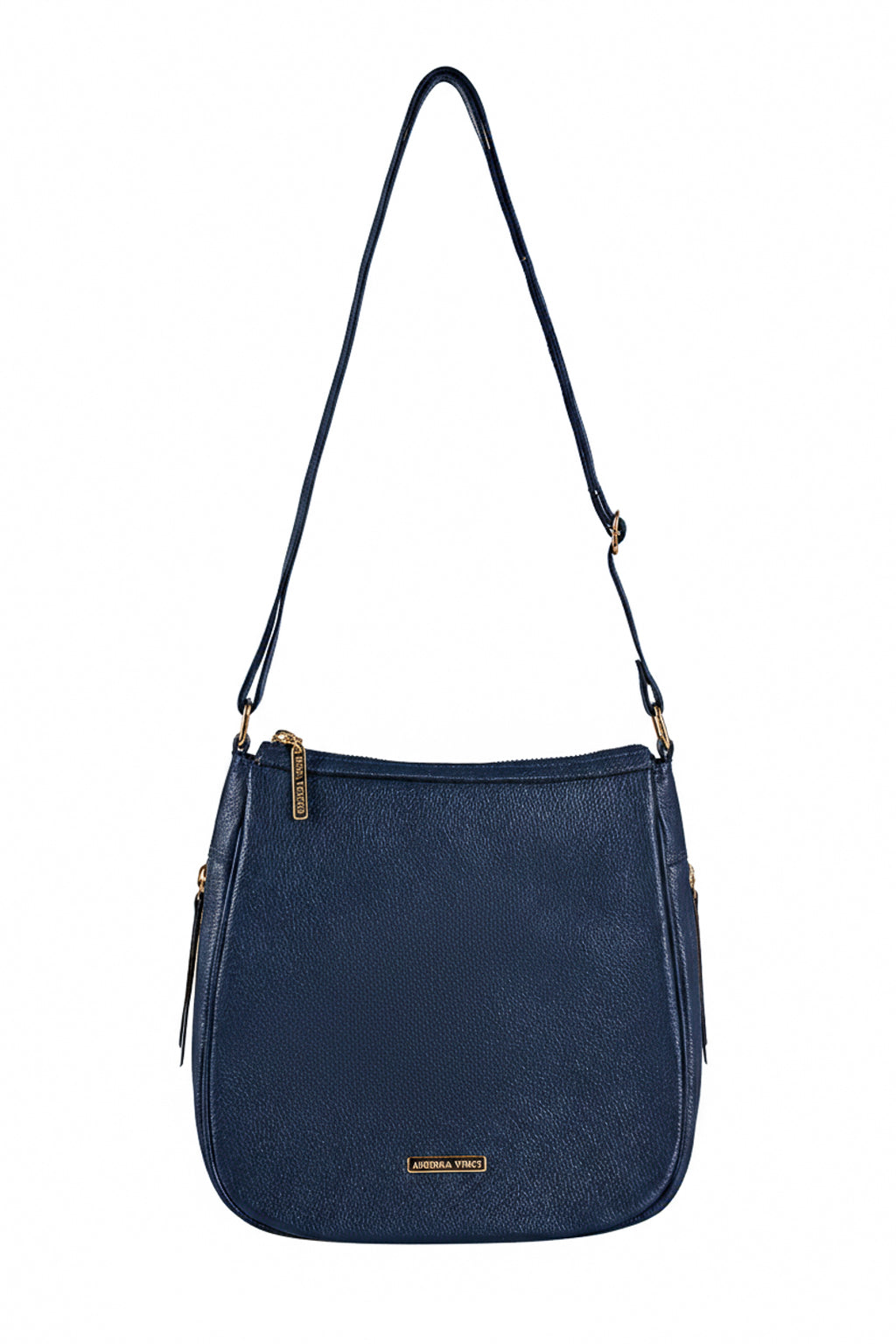 Bolsa tiracolo de couro liso Camila