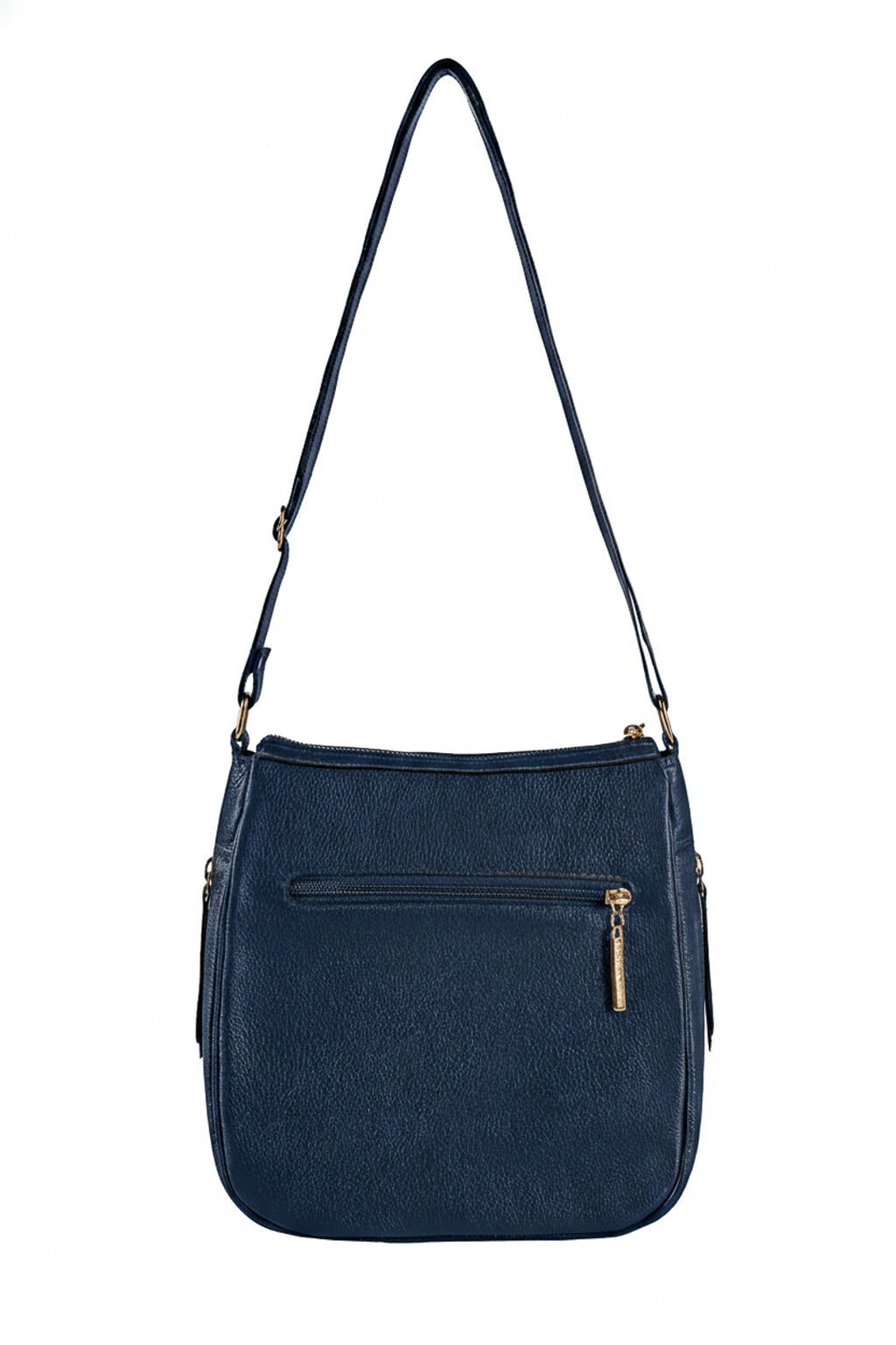 Bolsa tiracolo de couro liso Camila