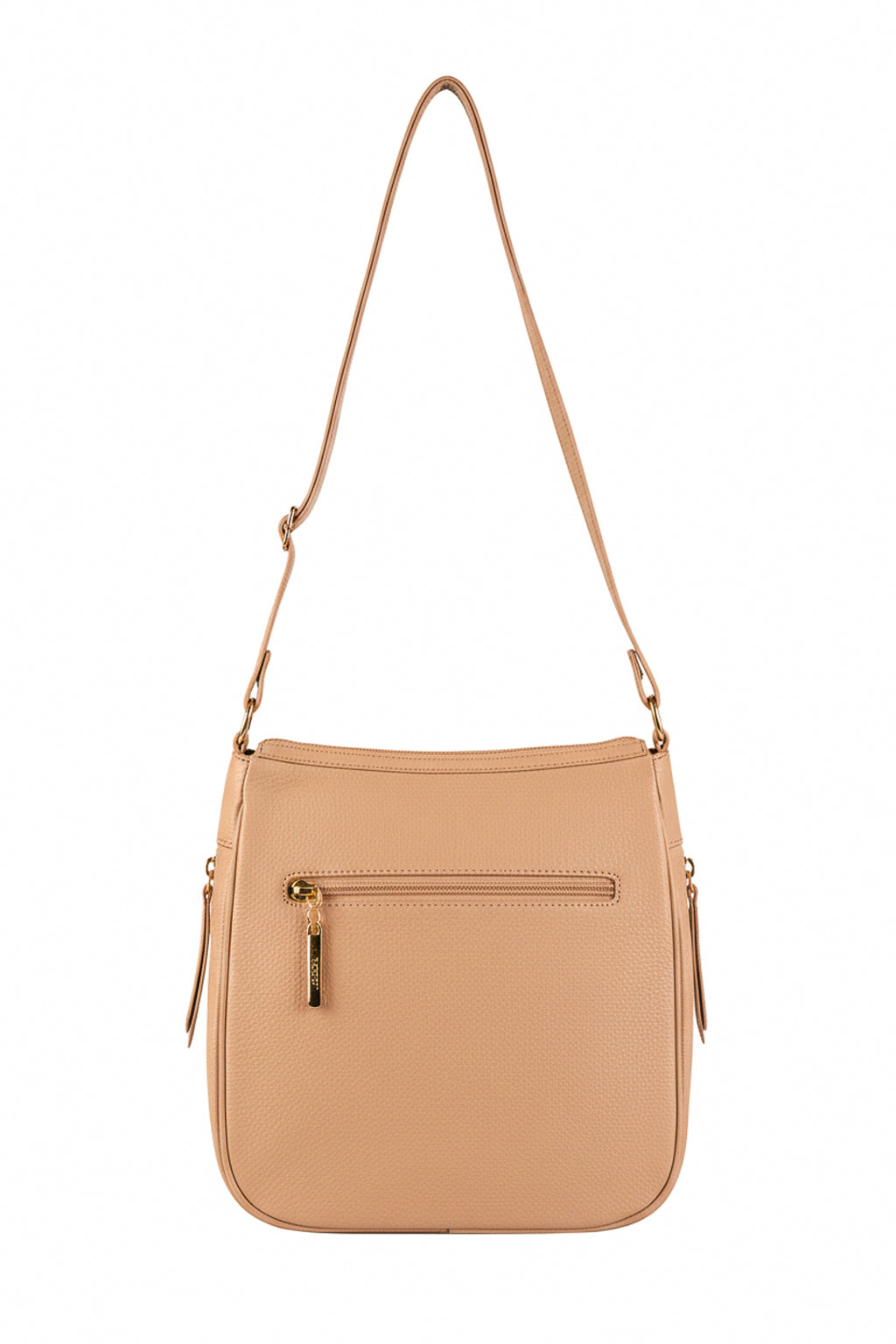 Bolsa tiracolo de couro liso Camila