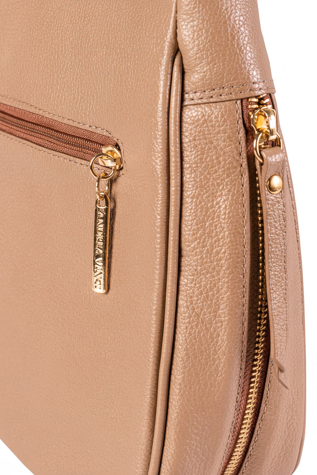 Bolsa tiracolo de couro liso Camila