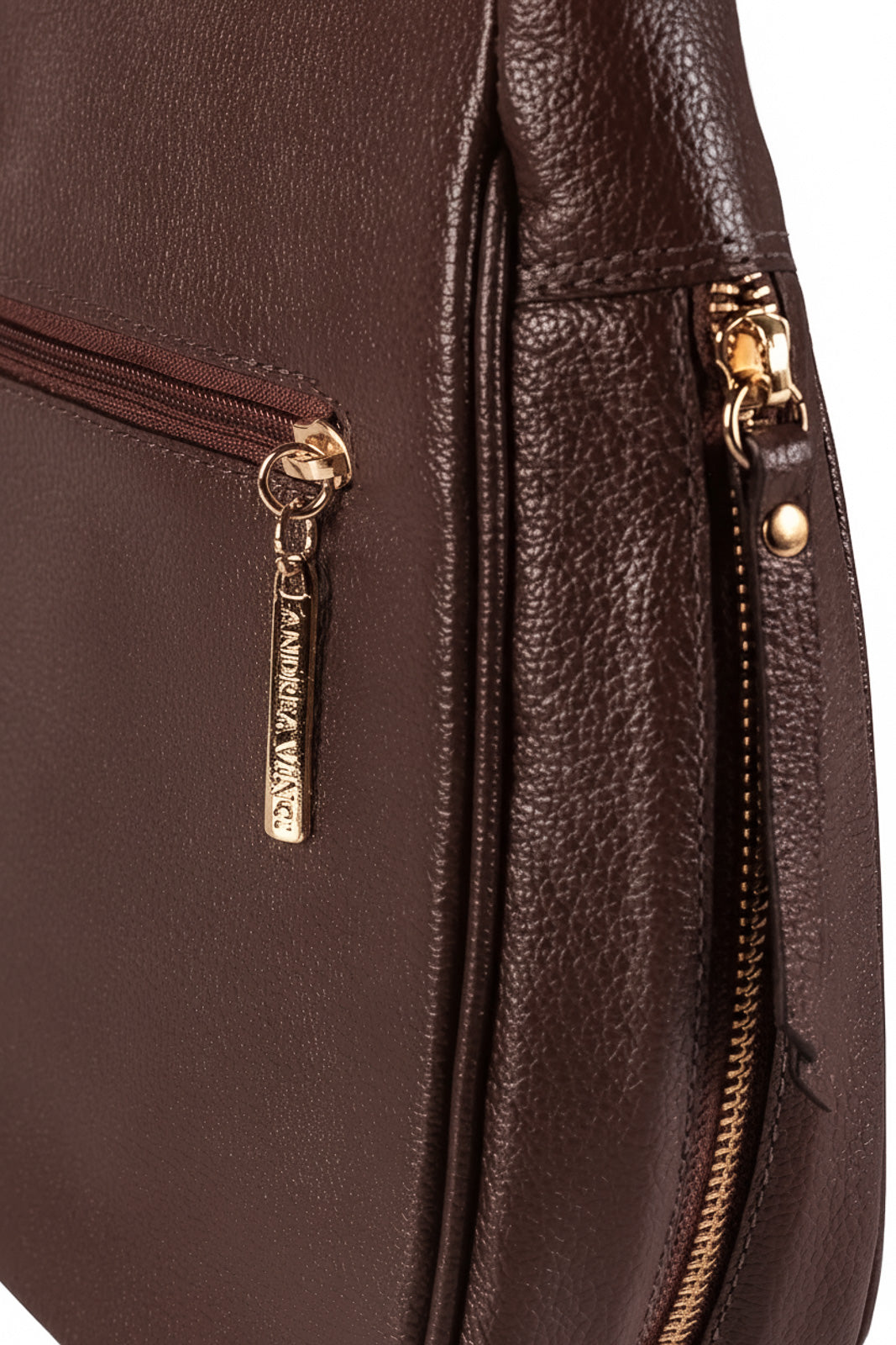 Bolsa tiracolo de couro liso Camila