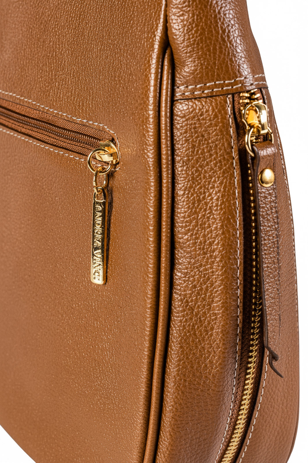 Bolsa tiracolo de couro liso Camila