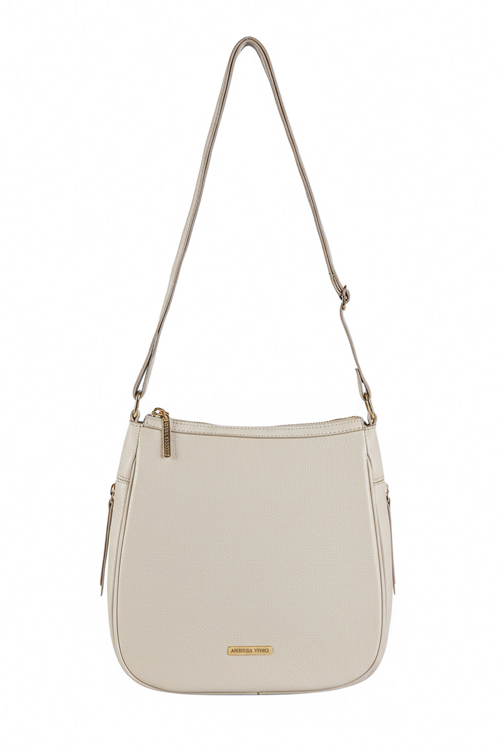 Bolsa tiracolo de couro liso Camila