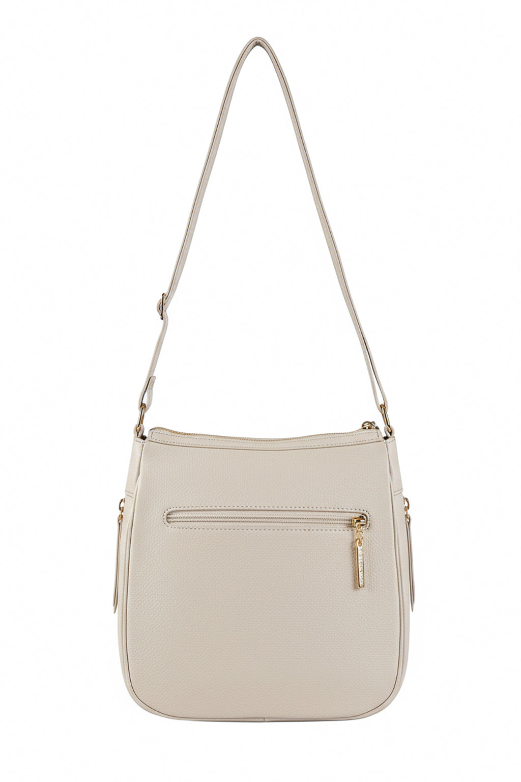 Bolsa tiracolo de couro liso Camila