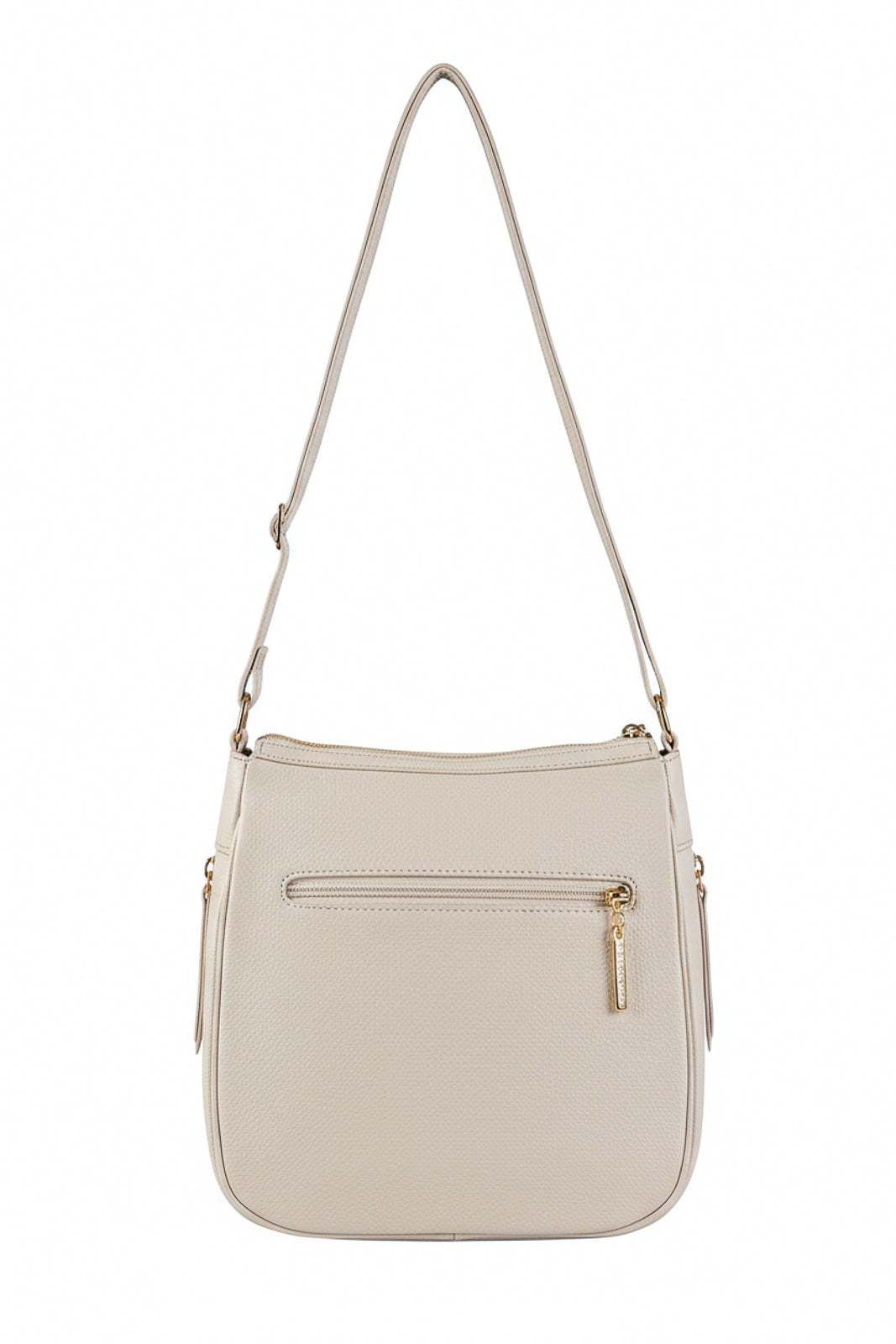 Bolsa tiracolo de couro liso Camila