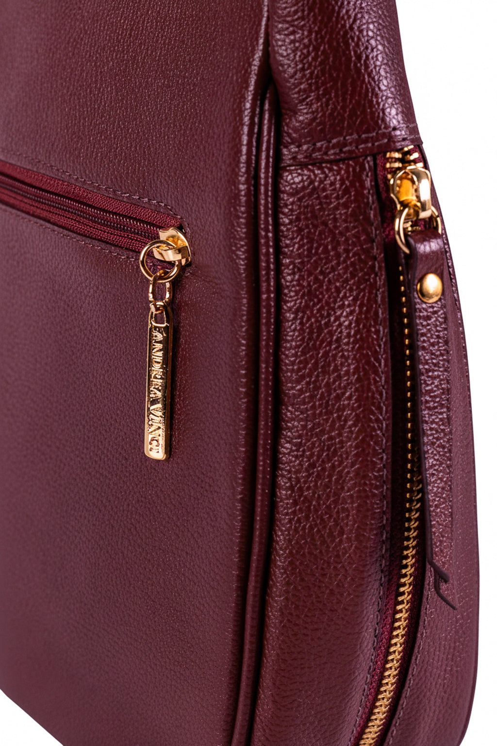 Bolsa tiracolo de couro liso Camila