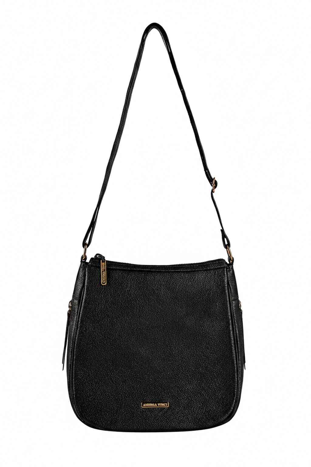 Bolsa tiracolo de couro liso Camila