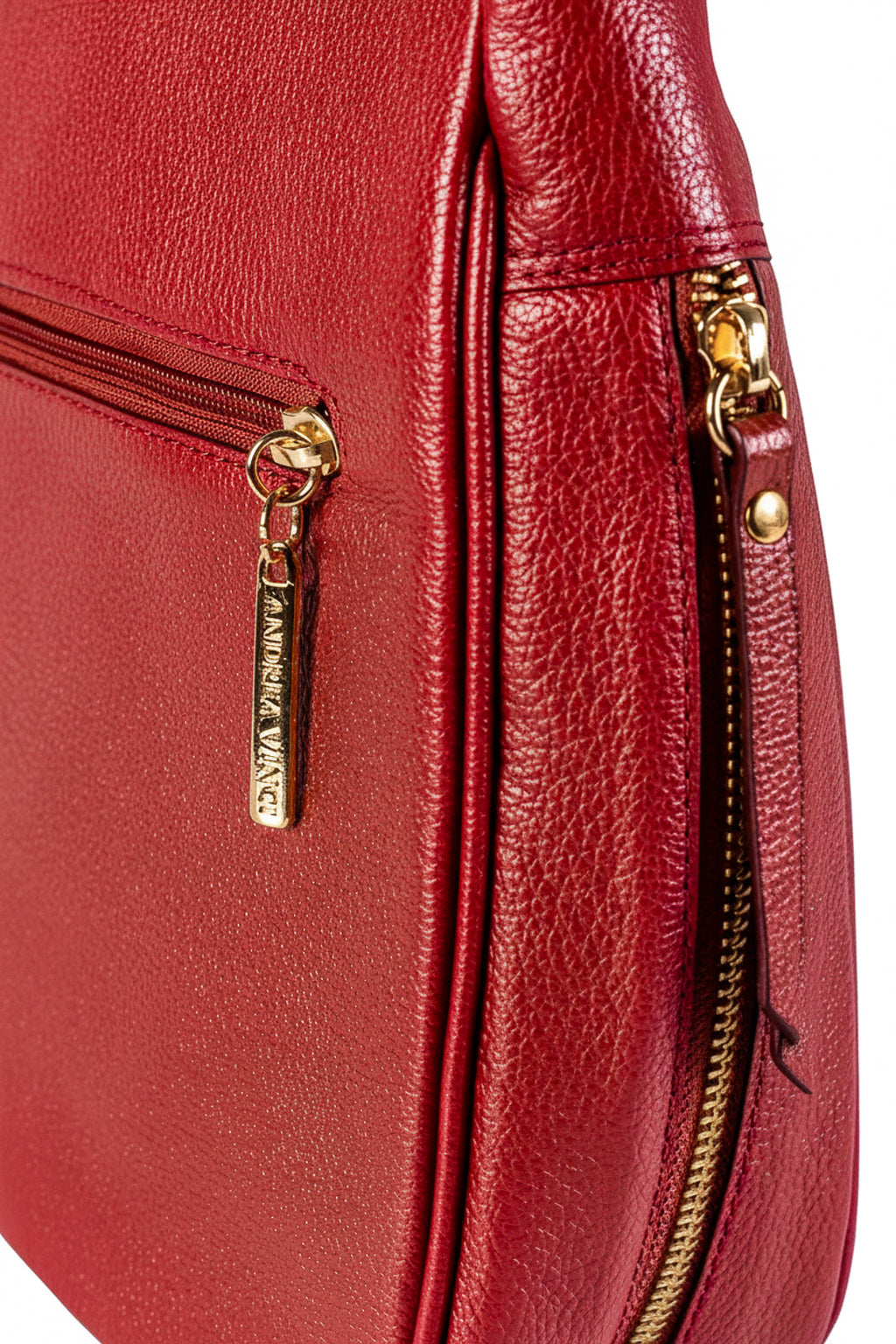 Bolsa tiracolo de couro liso Camila