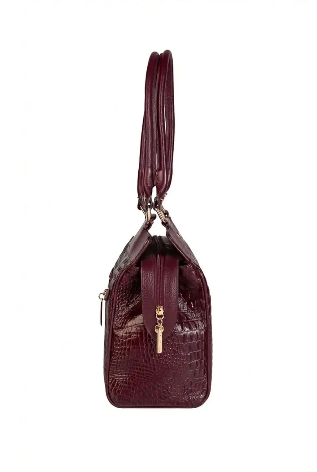 Bolsa de ombro em couro croco Silvia - Enluaze