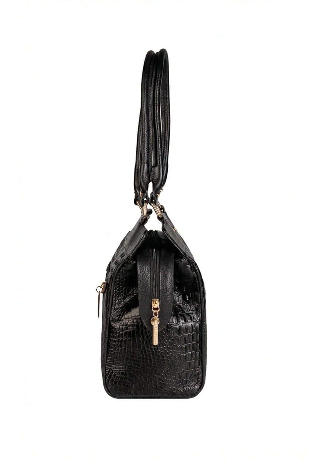 Bolsa de ombro em couro croco Silvia - Enluaze