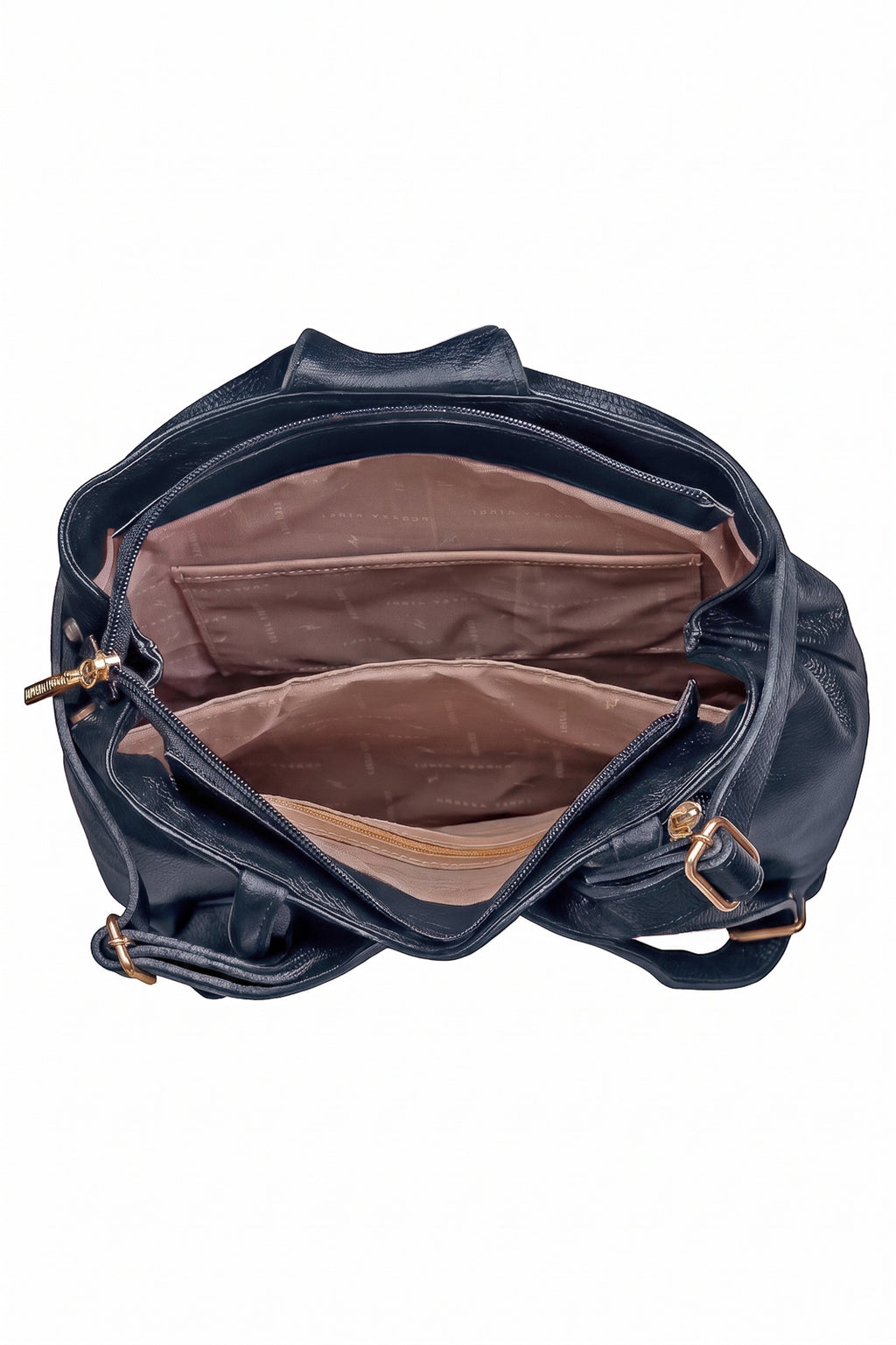 Mochila bolsa slim couro liso antifurto Lavínia