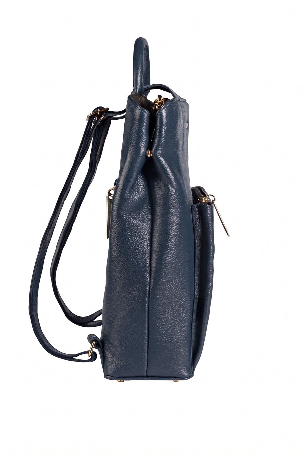 Mochila bolsa slim couro liso antifurto Lavínia