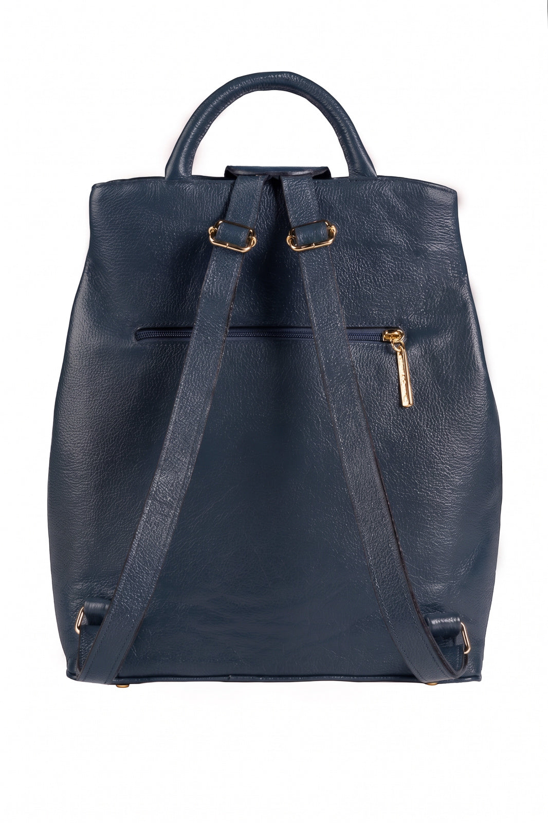 Mochila bolsa slim couro liso antifurto Lavínia