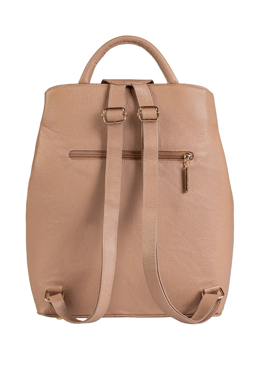 Mochila bolsa slim couro liso antifurto Lavínia - Enluaze