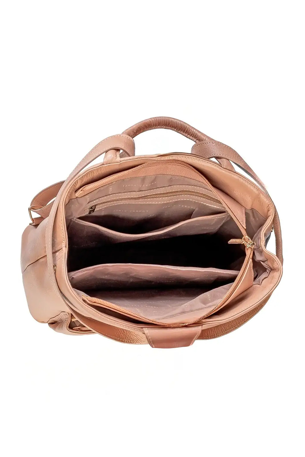 Mochila bolsa slim couro liso antifurto Lavínia - Enluaze