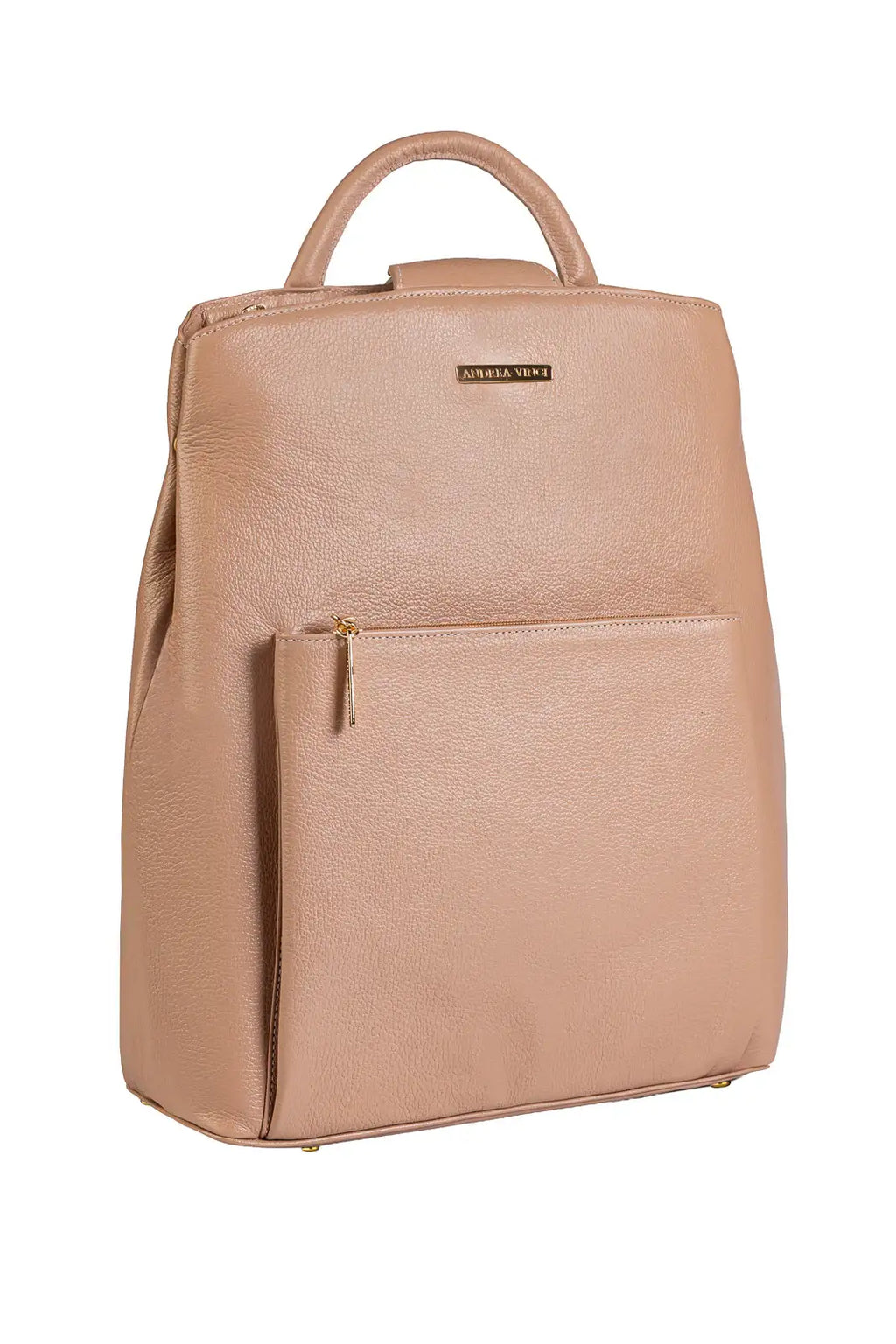 Mochila bolsa slim couro liso antifurto Lavínia - Enluaze