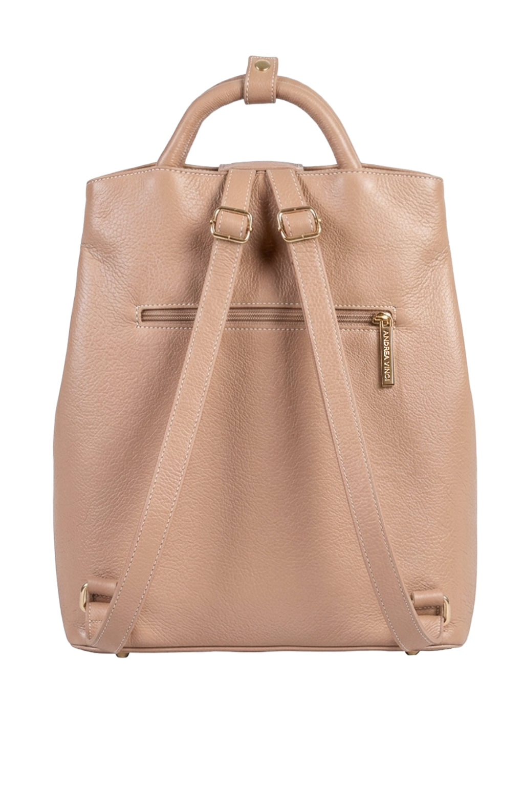 Mochila slim couro liso Lavínia