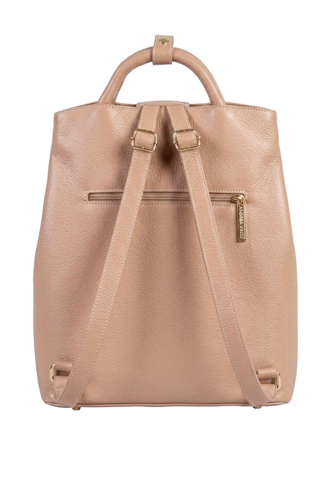 Mochila slim couro liso Lavínia