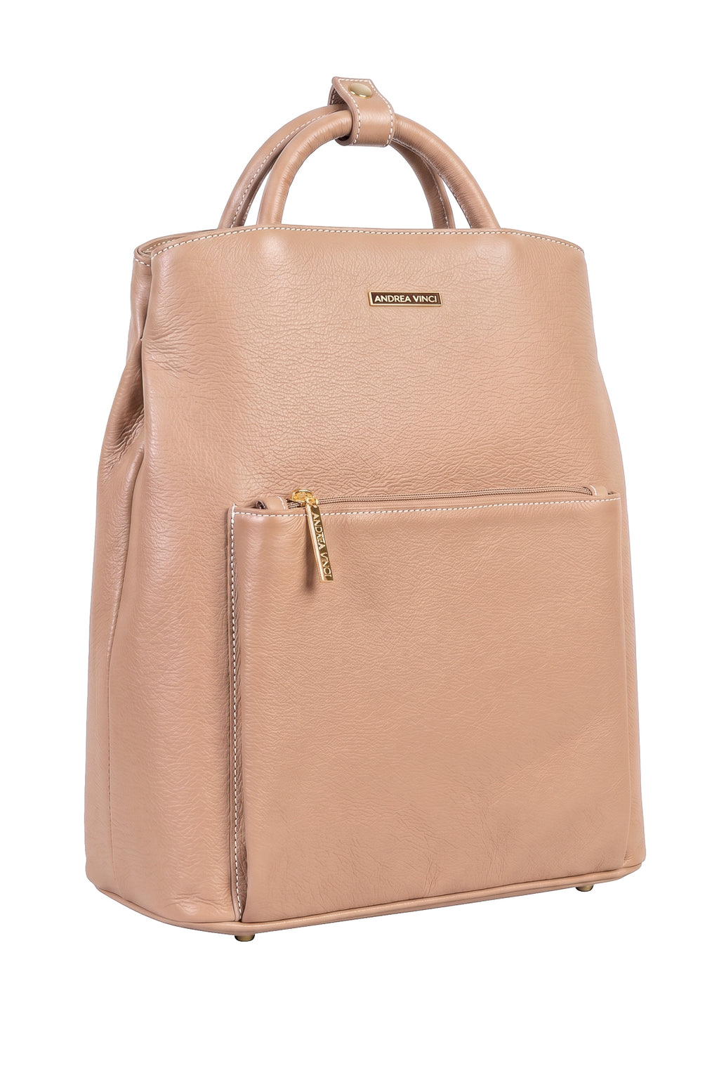 Mochila slim couro liso Lavínia