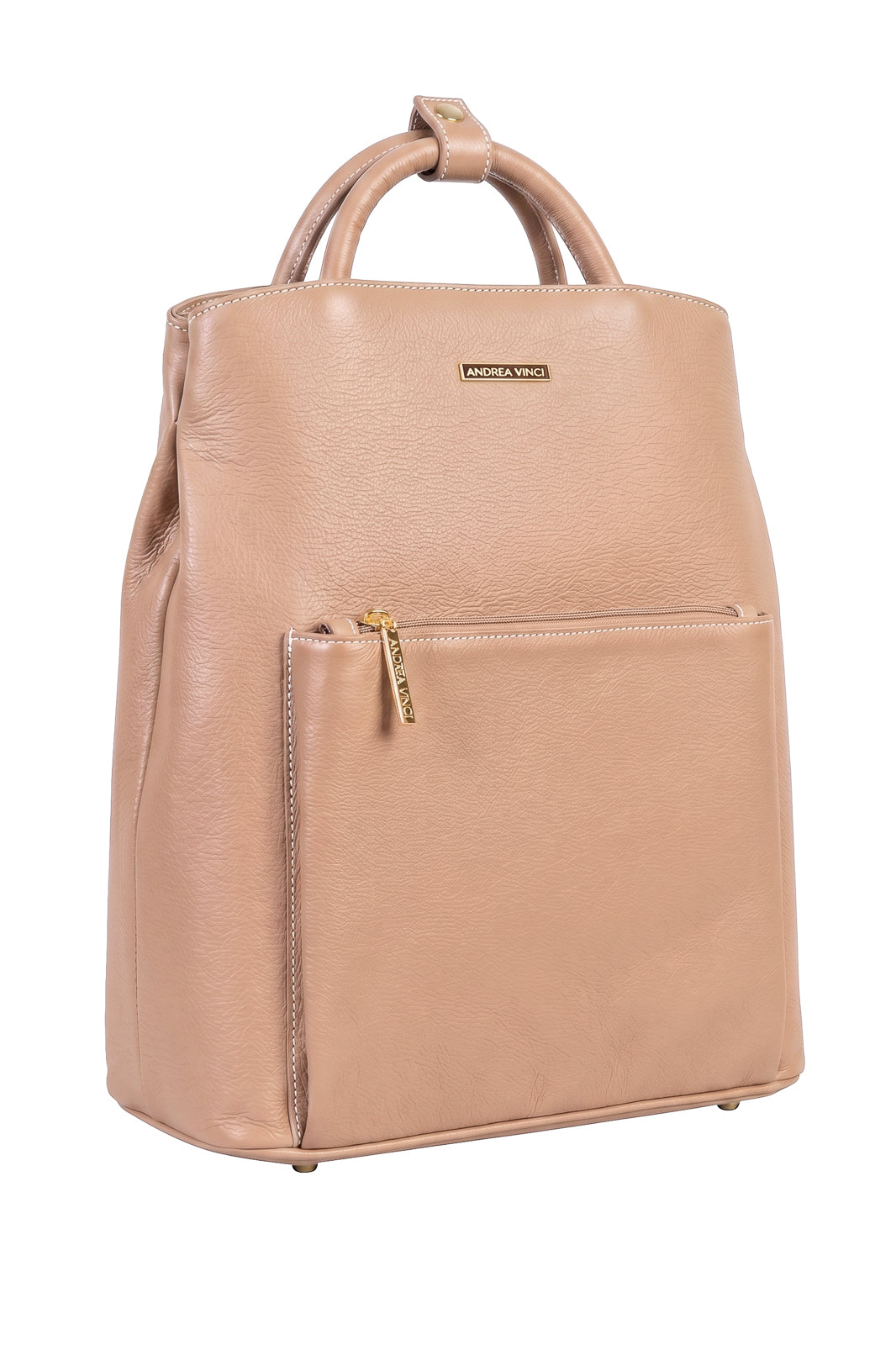 Mochila slim couro liso Lavínia