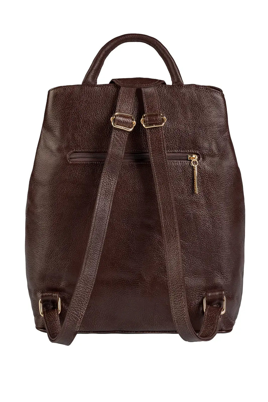 Mochila bolsa slim couro liso antifurto Lavínia - Enluaze