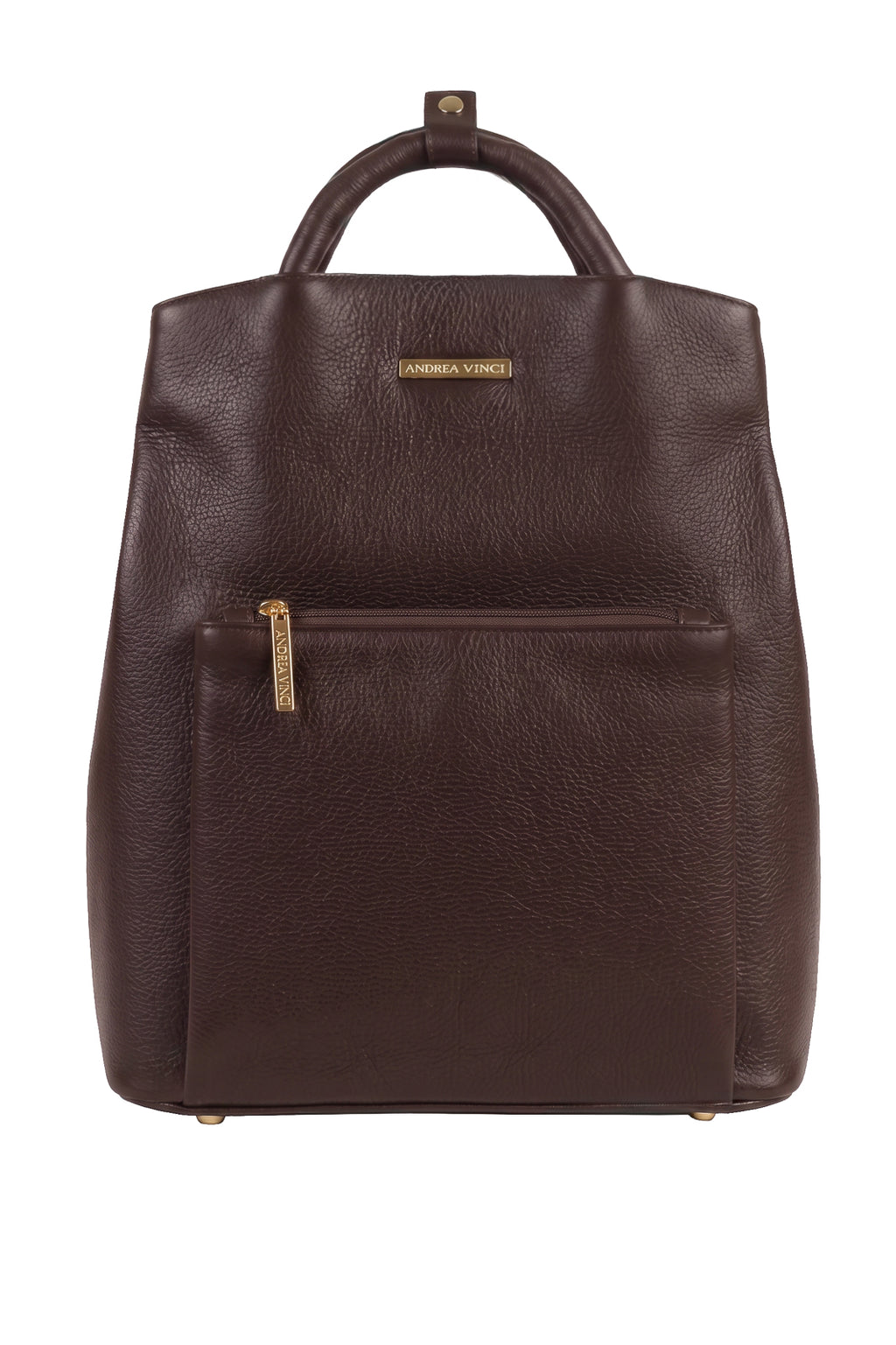 Mochila slim couro liso Lavínia