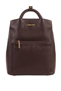 Mochila slim couro liso Lavínia