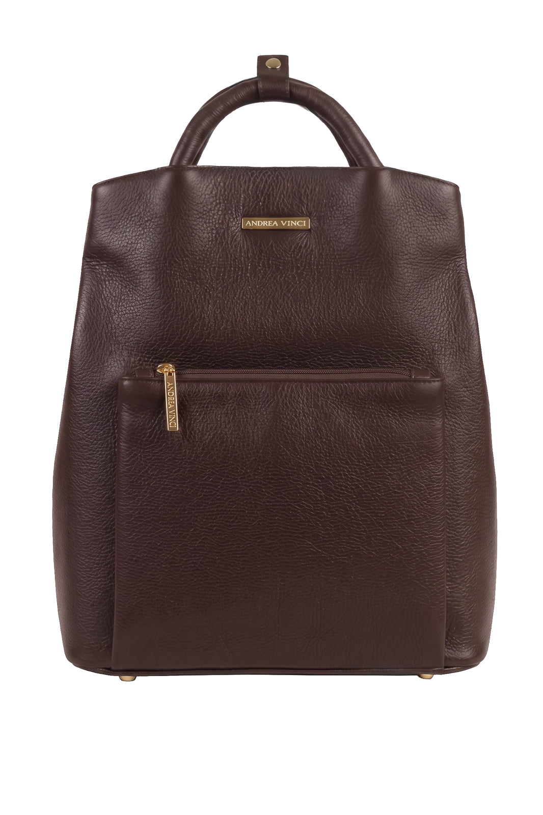 Mochila slim couro liso Lavínia