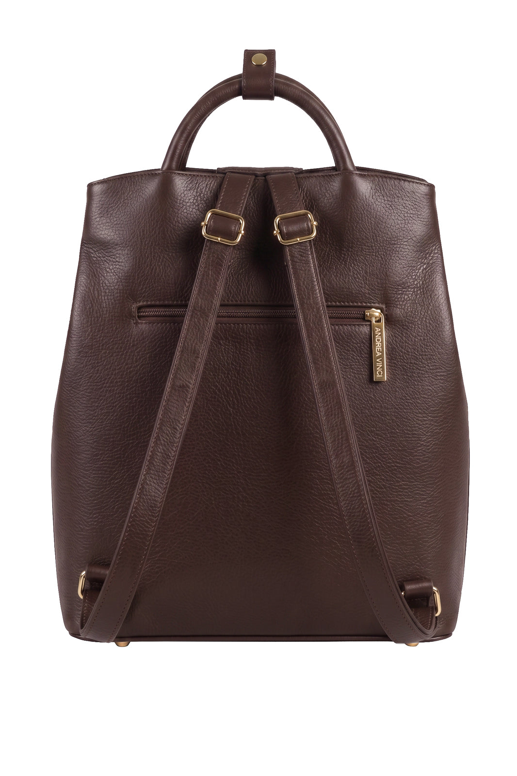 Mochila slim couro liso Lavínia