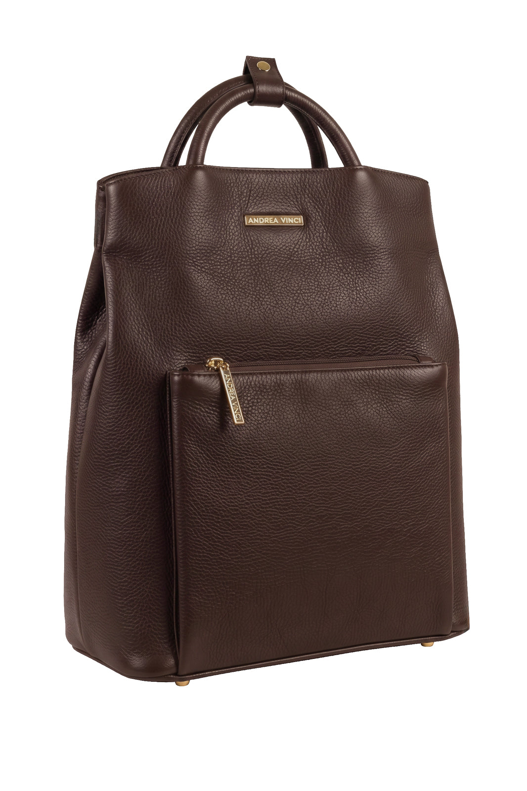 Mochila slim couro liso Lavínia