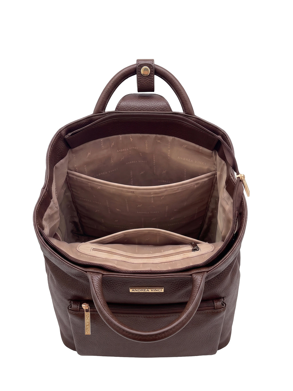 Mochila slim couro liso Lavínia