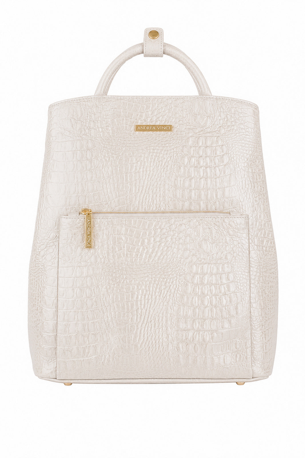 Mochila slim couro croco Lavínia