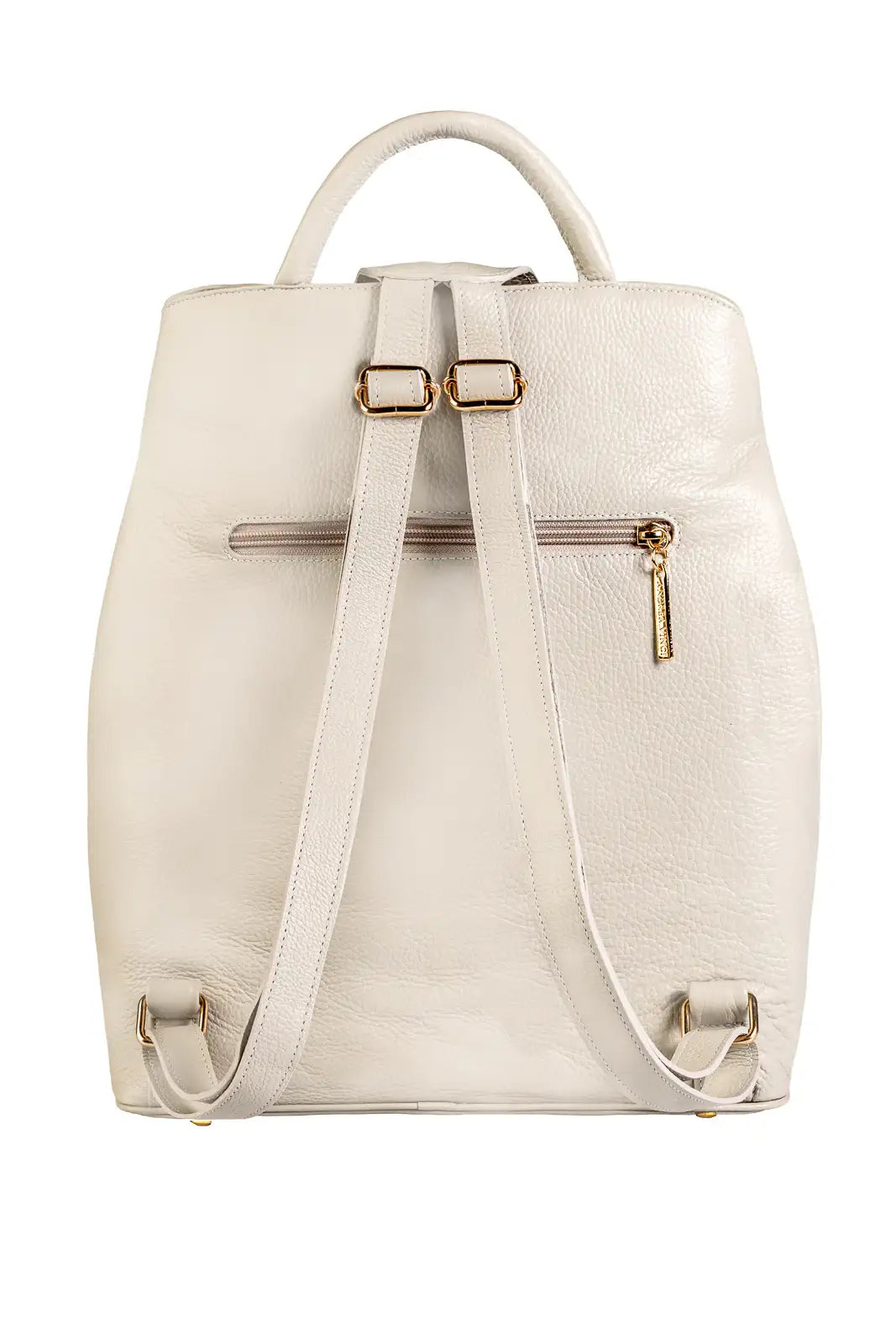 Mochila bolsa slim couro liso antifurto Lavínia - Enluaze