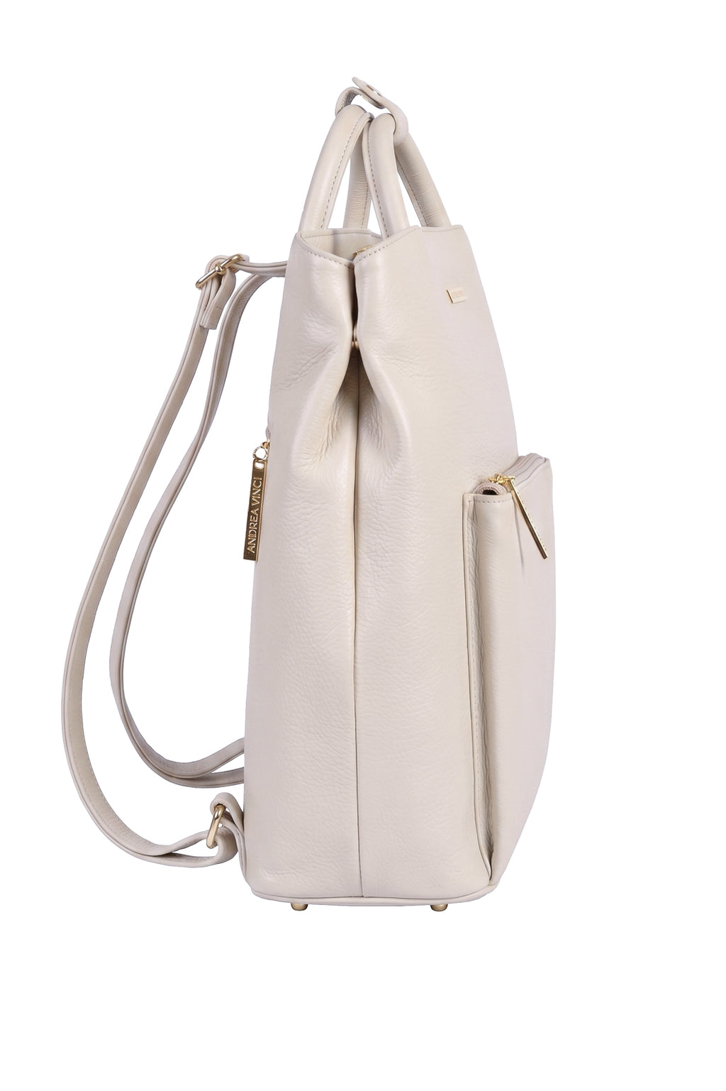 Mochila slim couro liso Lavínia