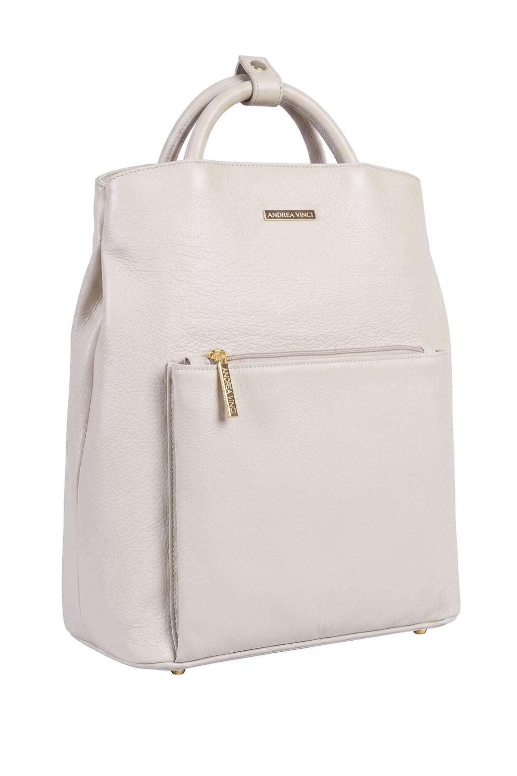 Mochila slim couro liso Lavínia