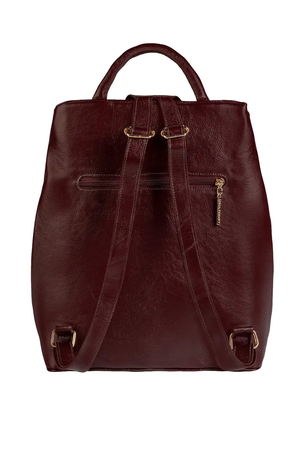 Mochila bolsa slim couro liso antifurto Lavínia - Enluaze