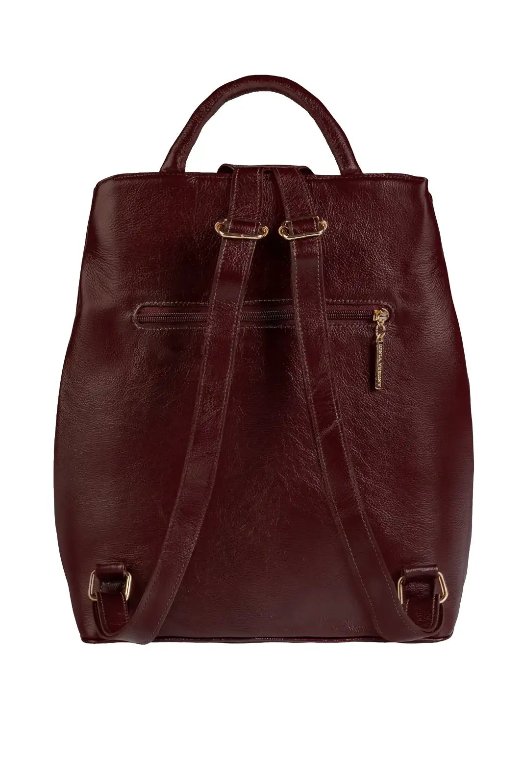 Mochila bolsa slim couro liso antifurto Lavínia - Enluaze