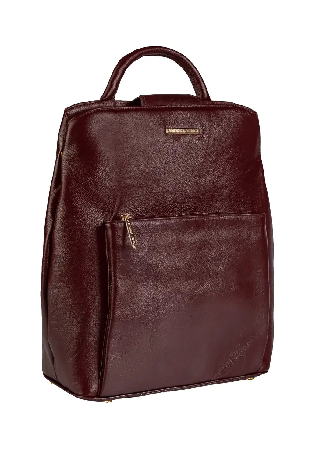 Mochila bolsa slim couro liso antifurto Lavínia - Enluaze