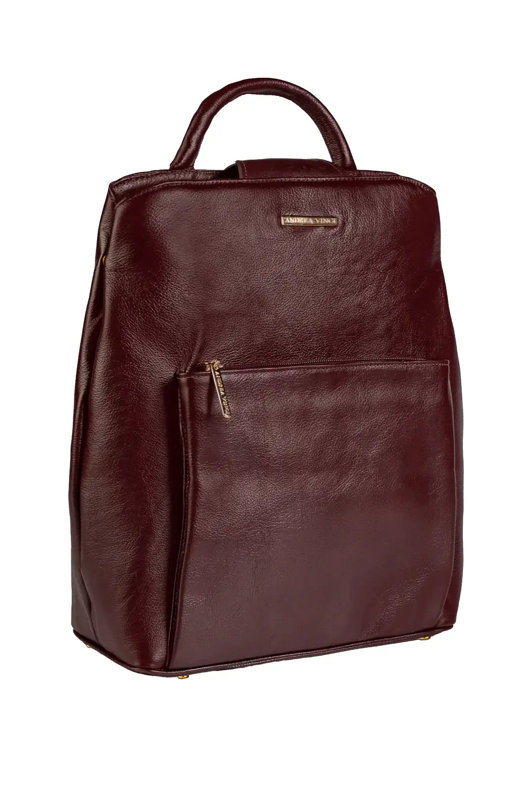 Mochila bolsa slim couro liso antifurto Lavínia - Enluaze