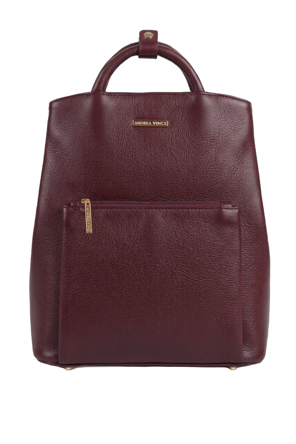 Mochila slim couro liso Lavínia