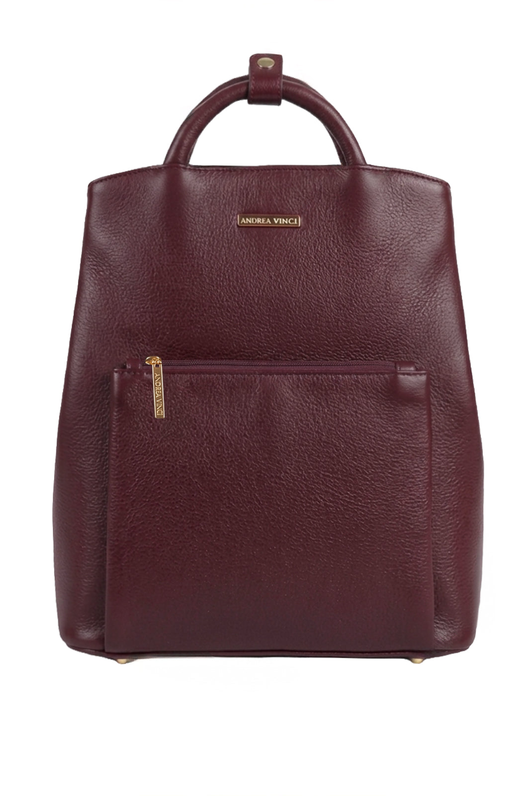 Mochila slim couro liso Lavínia