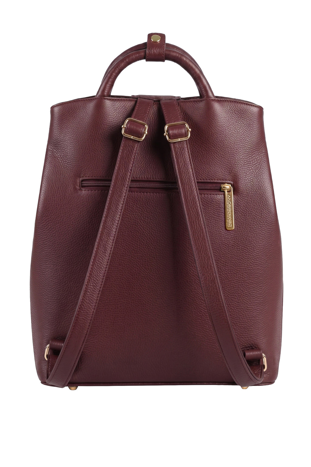 Mochila slim couro liso Lavínia