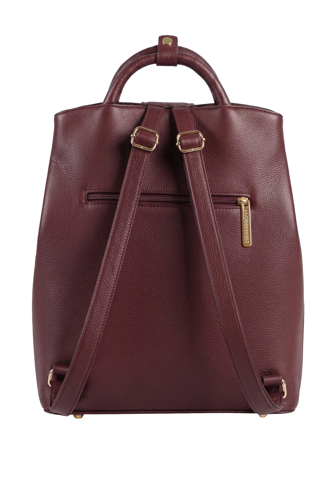 Mochila slim couro liso Lavínia