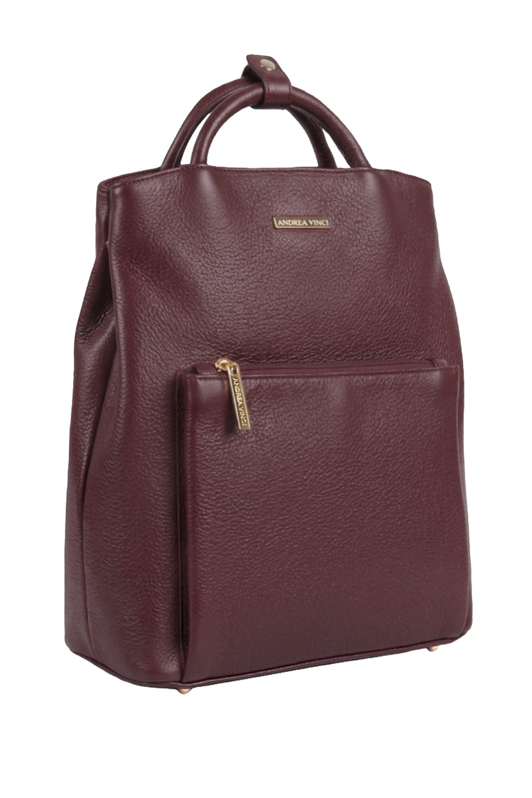Mochila slim couro liso Lavínia