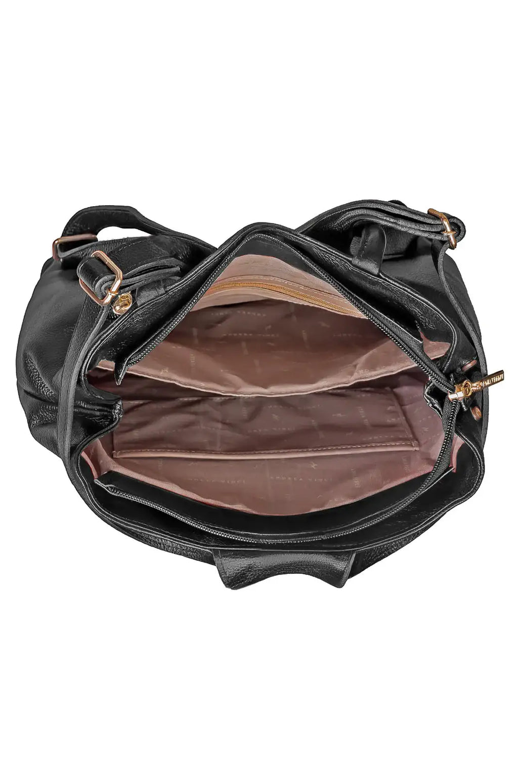 Mochila bolsa slim couro liso antifurto Lavínia - Enluaze