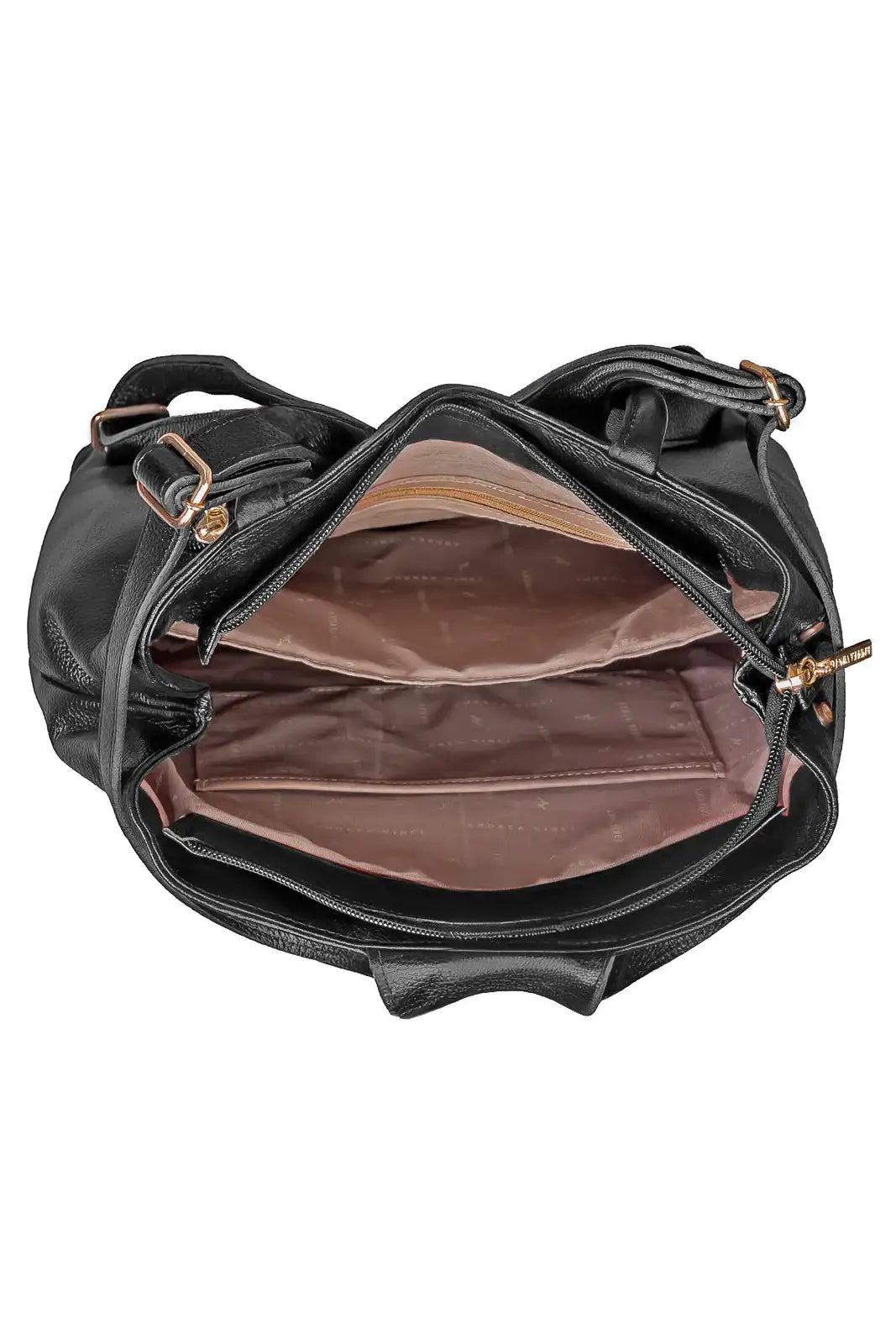 Mochila bolsa slim couro liso antifurto Lavínia - Enluaze