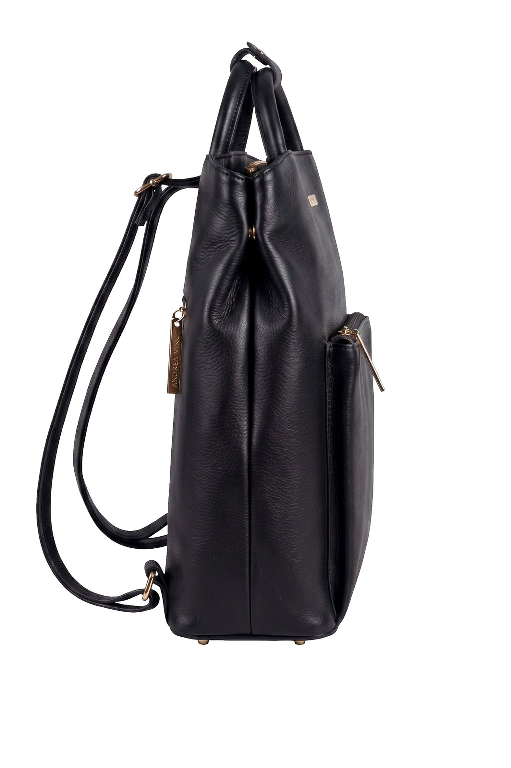 Mochila slim couro liso Lavínia
