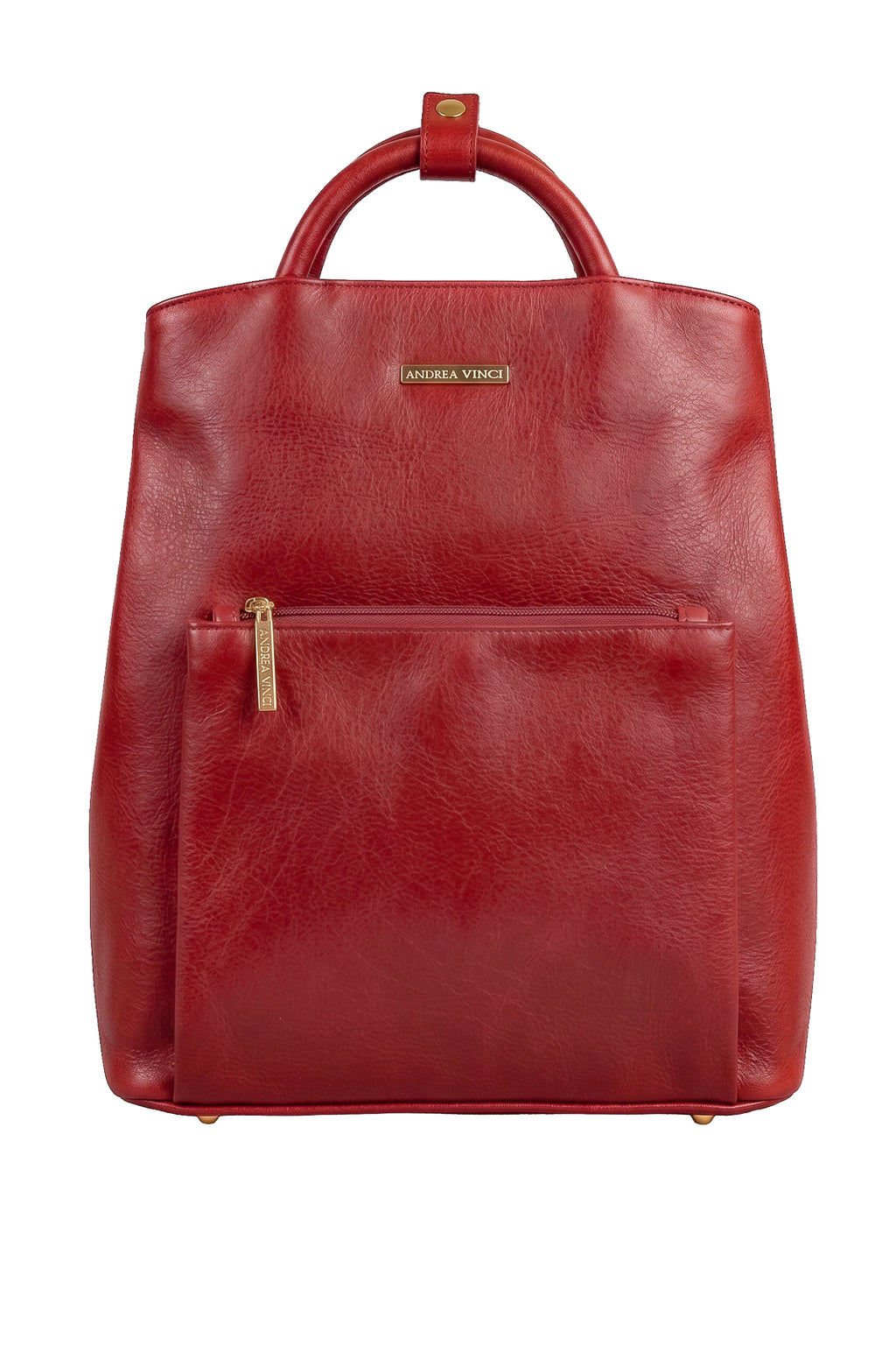 Mochila slim couro liso Lavínia