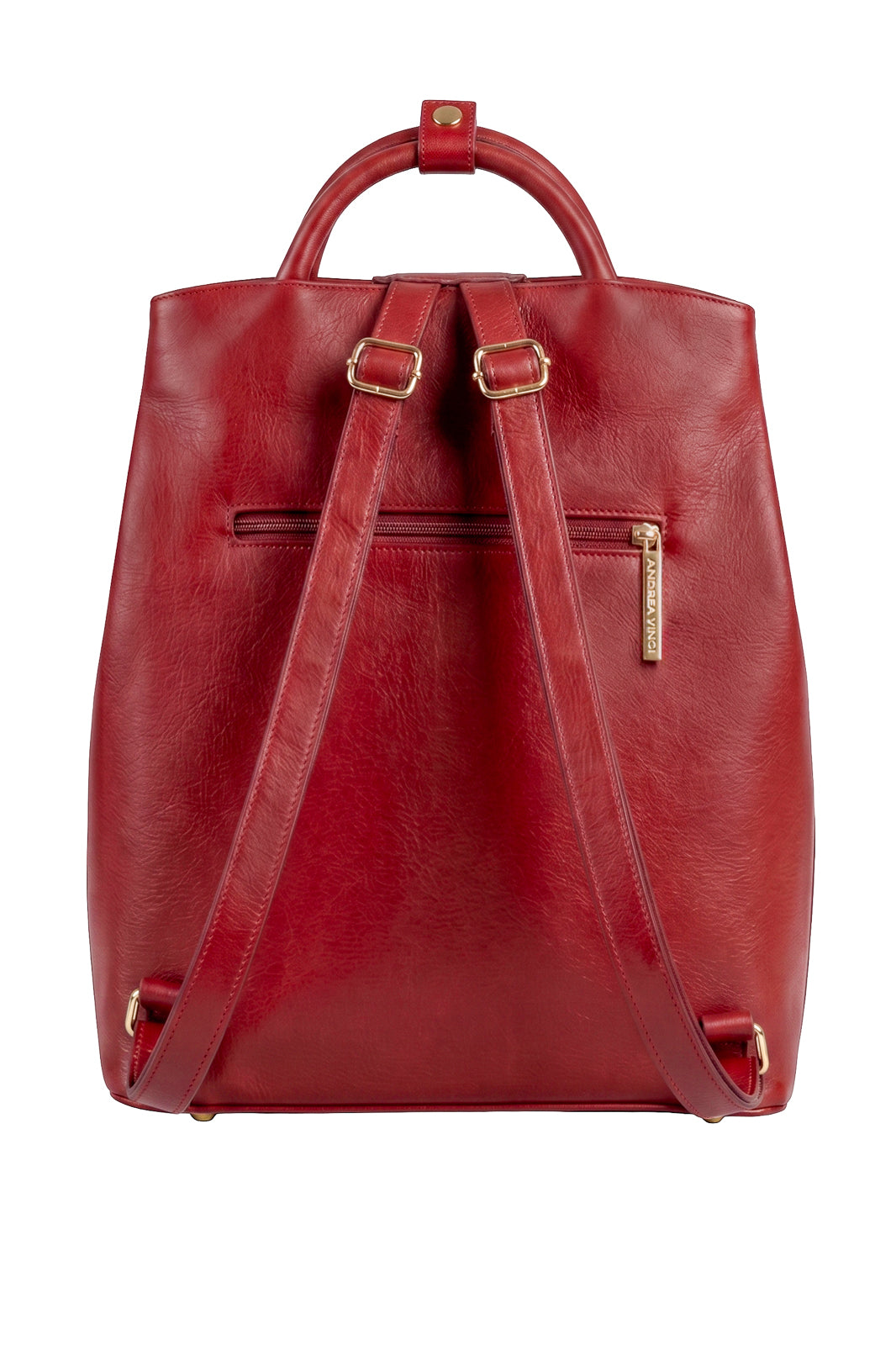 Mochila slim couro liso Lavínia